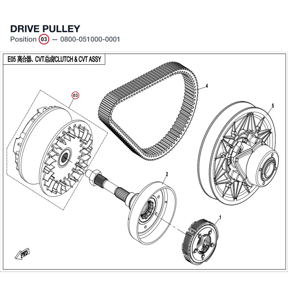 DRIVE PULLEY product image