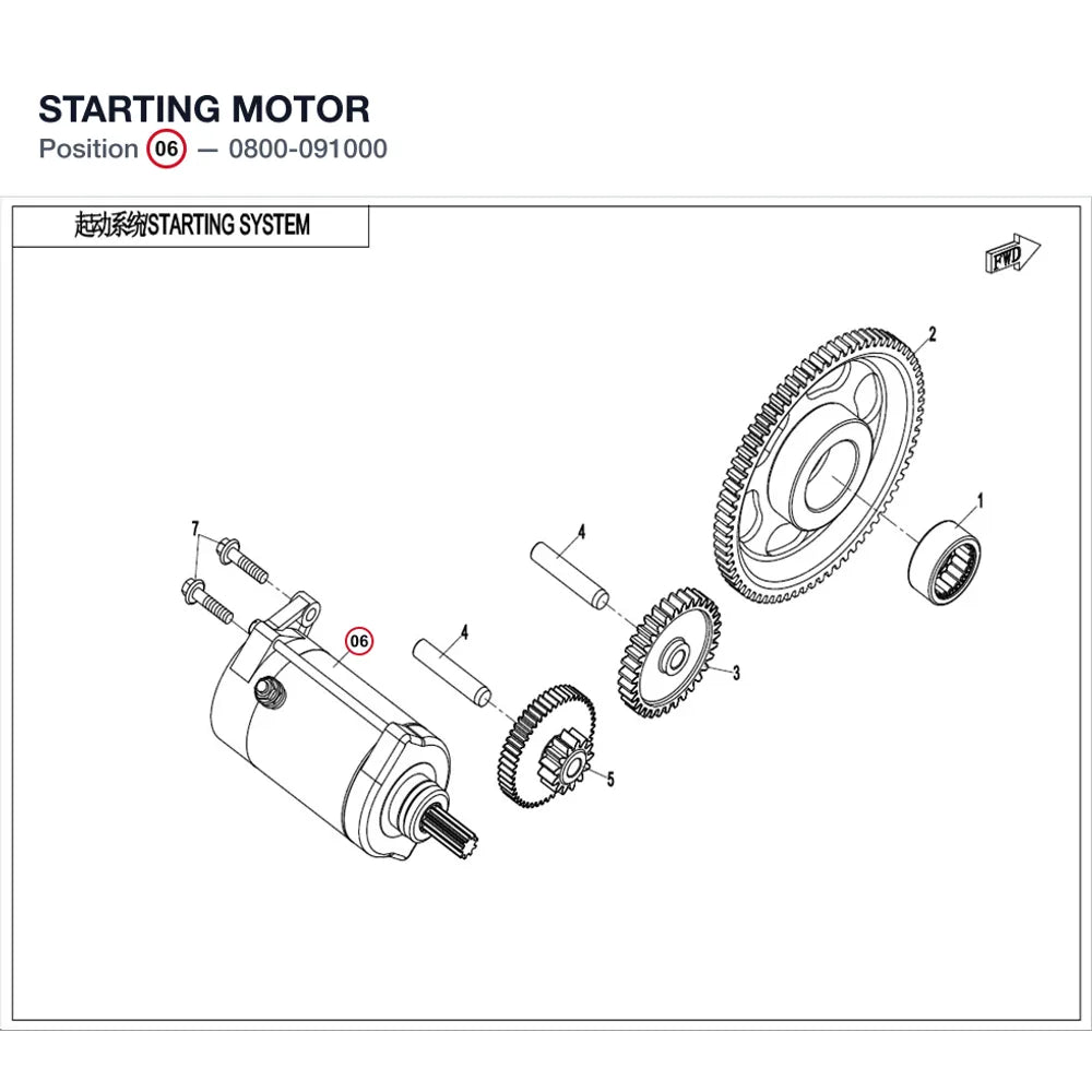 STARTING MOTOR product image