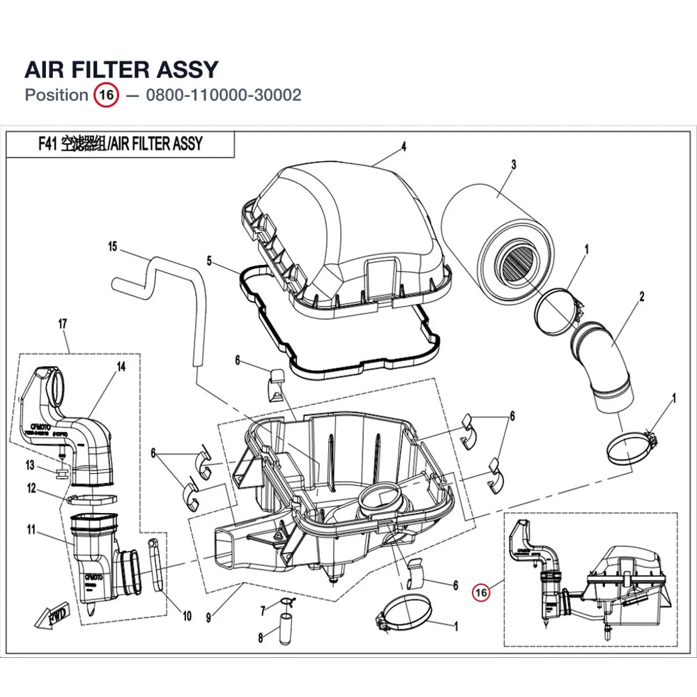AIR FILTER ASSY product image