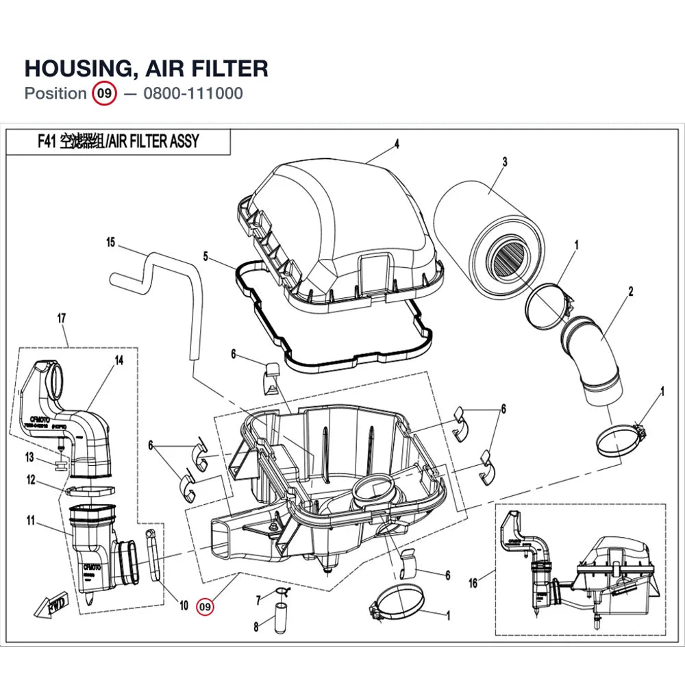 HOUSING, AIR FILTER product image