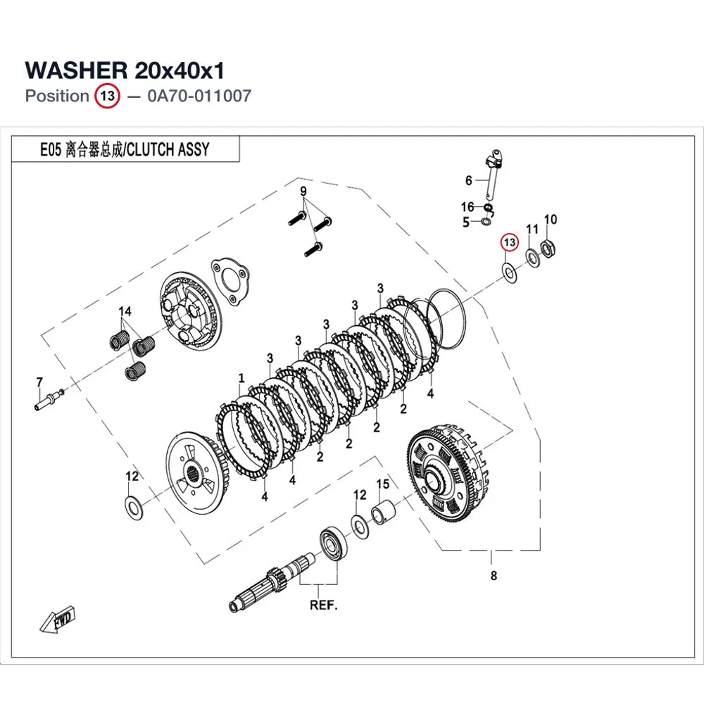 WASHER 20x40x1 product image