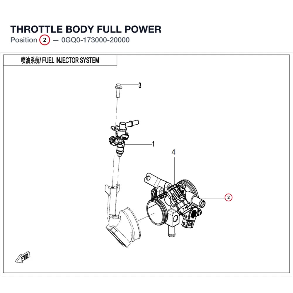THROTTLE BODY FULL POWER product image