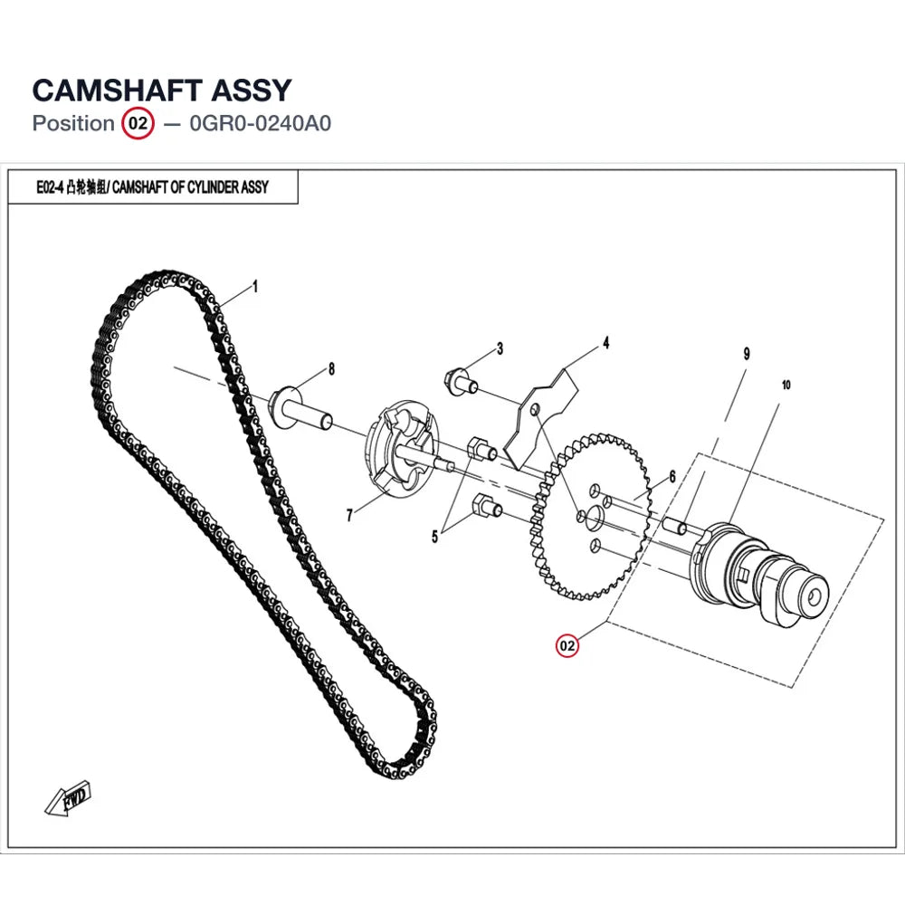 CAMSHAFT ASSY product image
