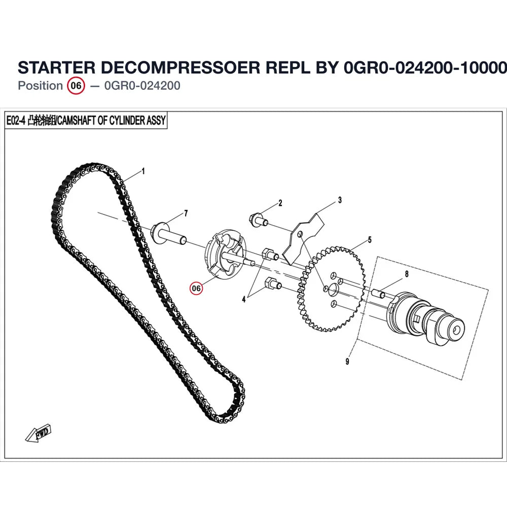 STARTER DECOMPRESSOER REPL BY 0GR0-024200-10000 product image