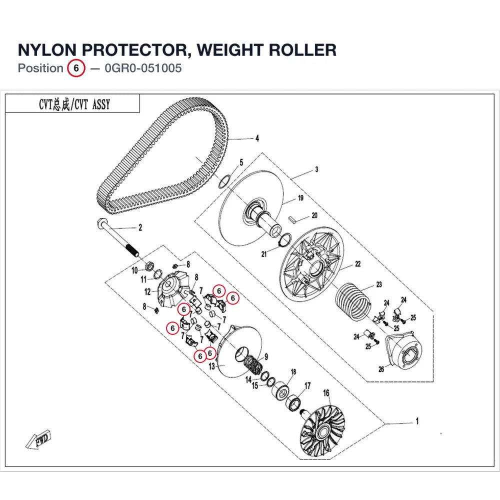 NYLON PROTECTOR, WEIGHT ROLLER product image