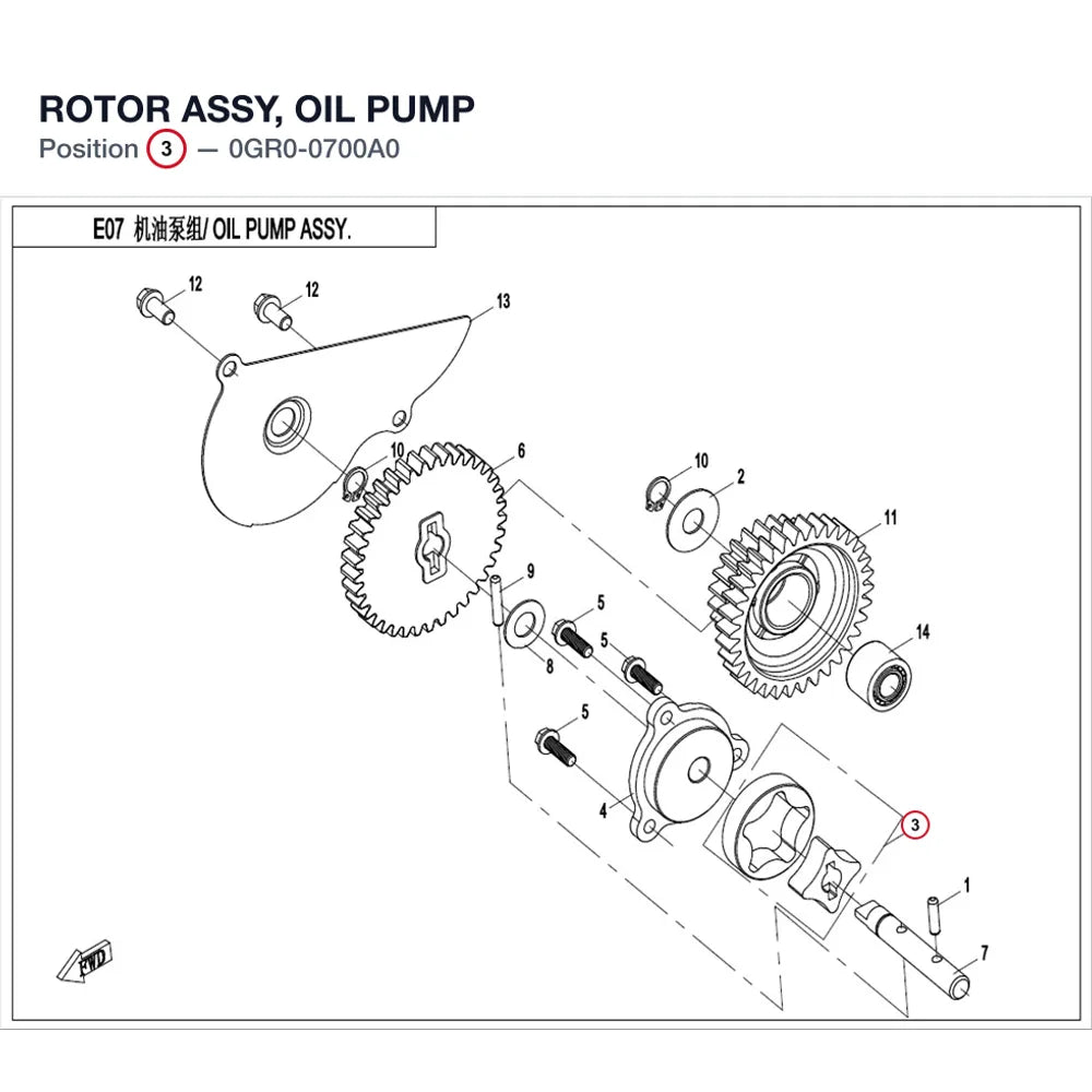 ROTOR ASSY, OIL PUMP product image
