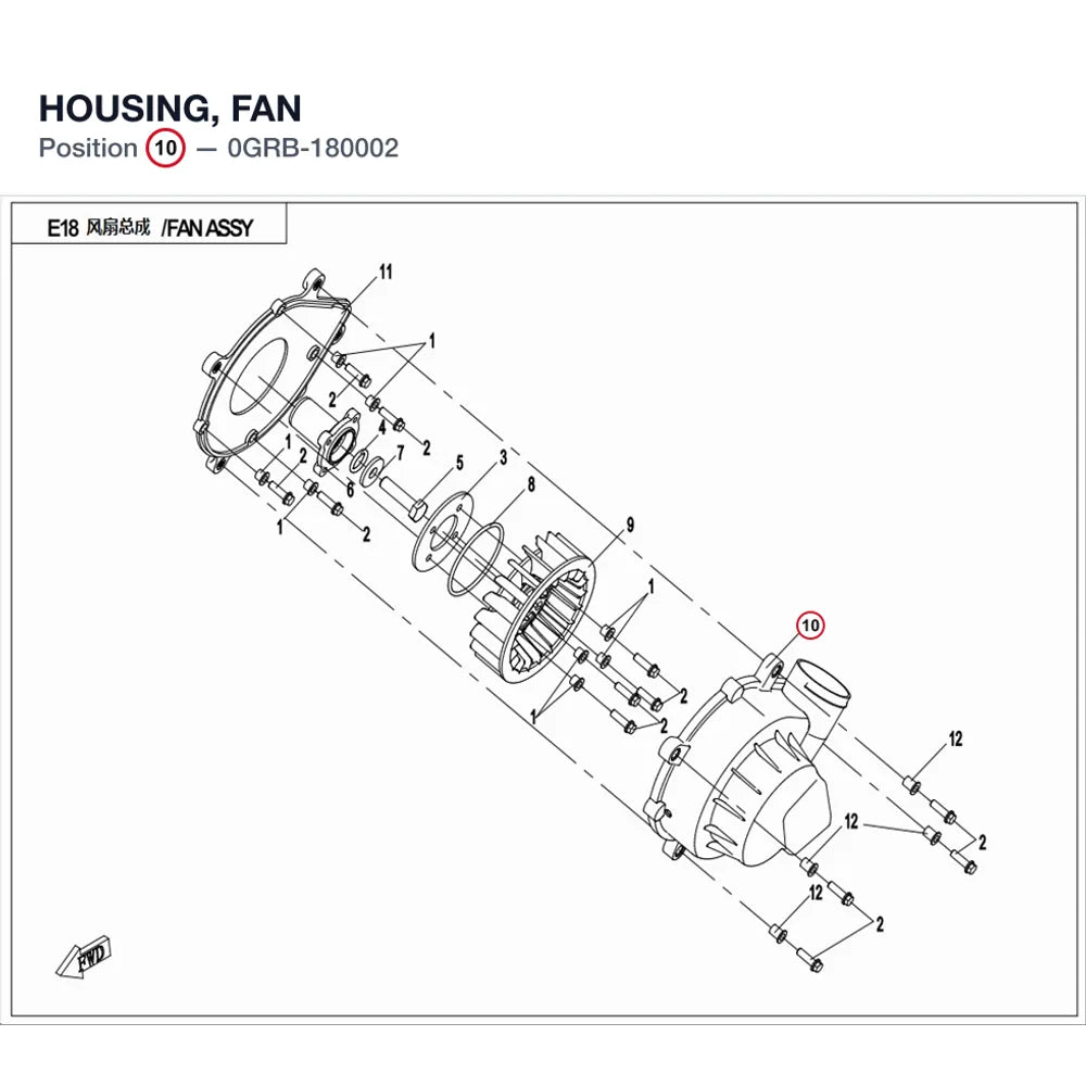 HOUSING, FAN product image