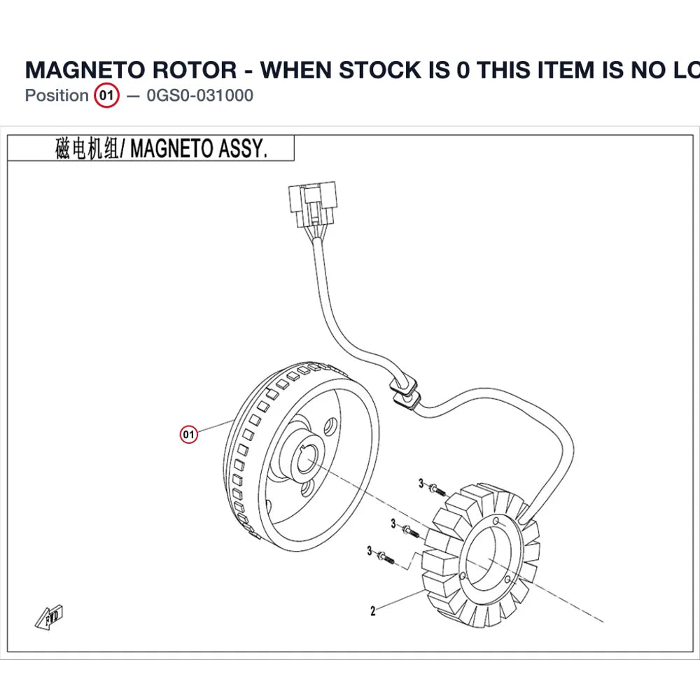 MAGNETO ROTOR - WHEN STOCK IS 0 THIS ITEM IS NO LONGER AVAILABLE product image