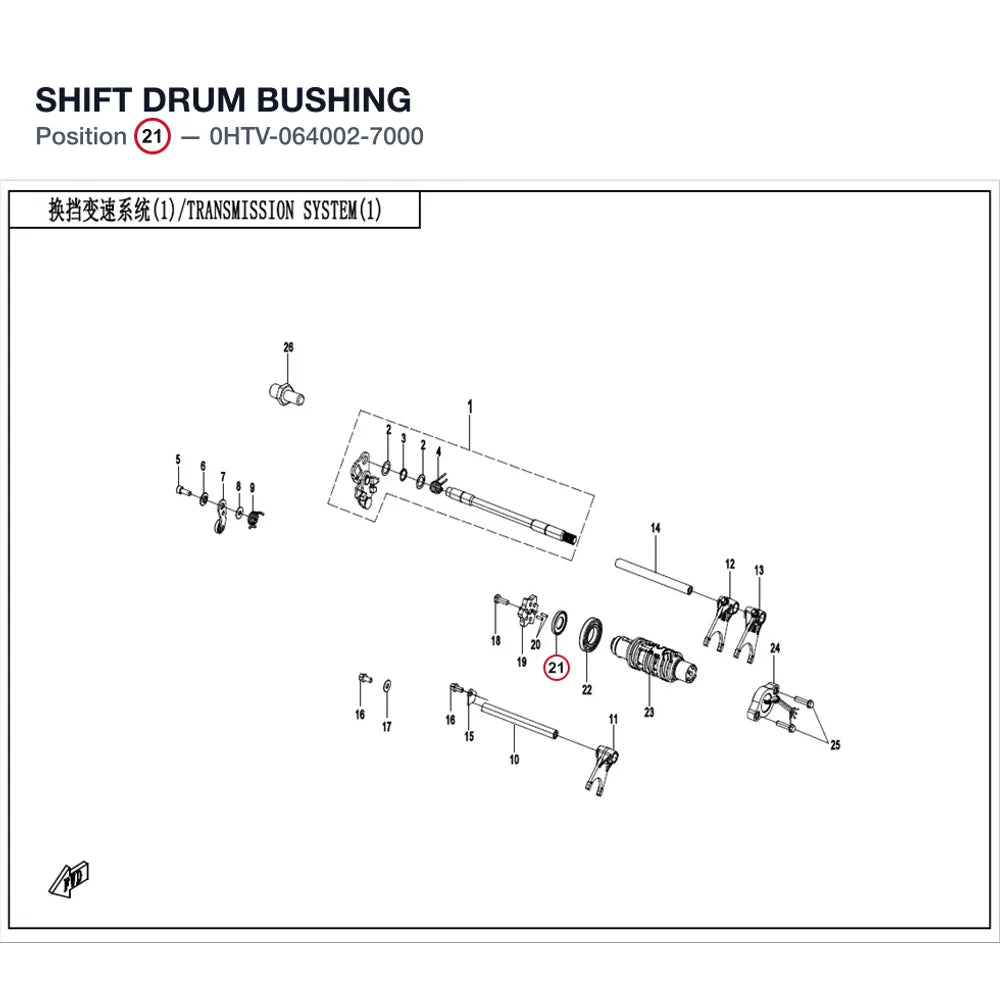 SHIFT DRUM BUSHING product image