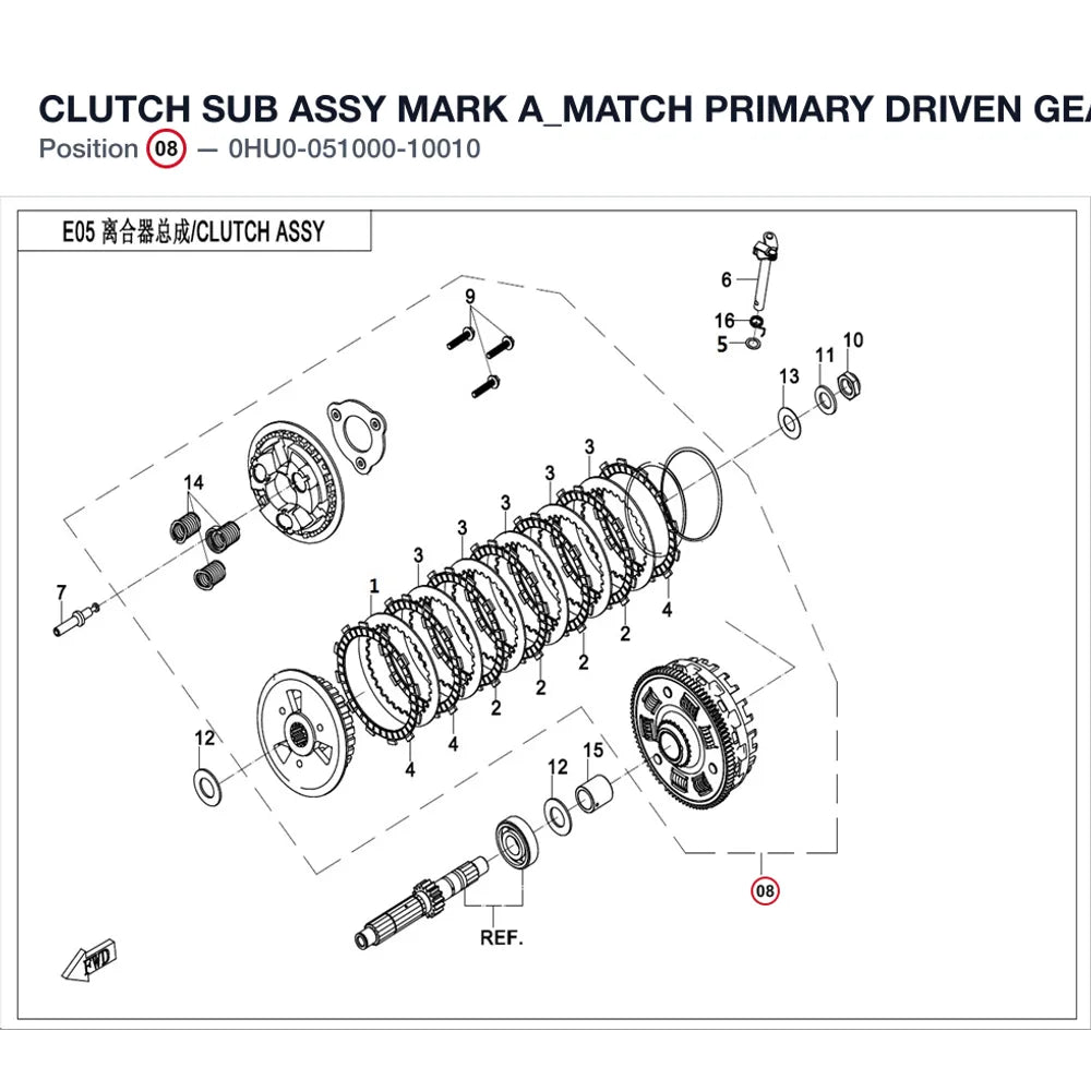 CLUTCH SUB ASSY product image