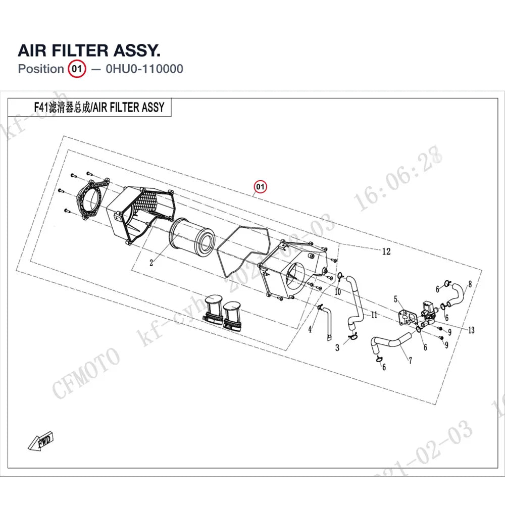 AIR FILTER ASSY. product image