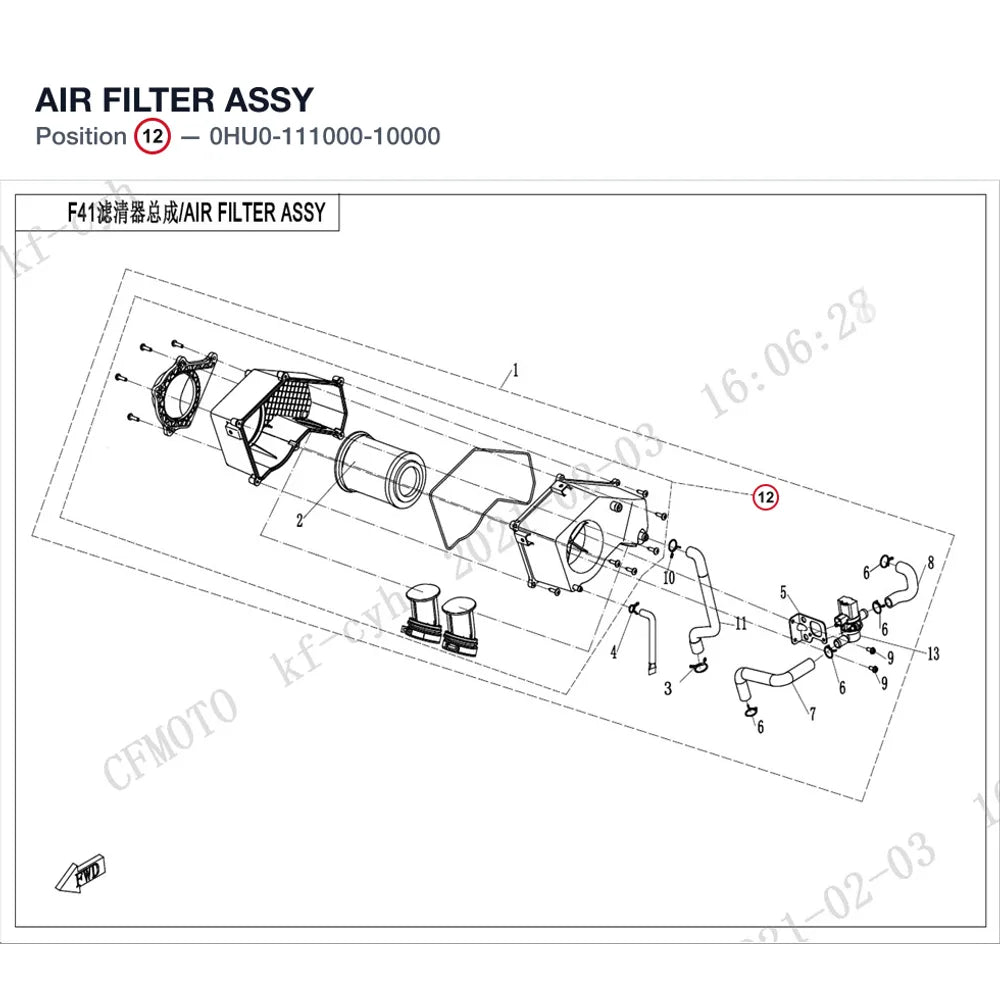 AIR FILTER ASSY product image