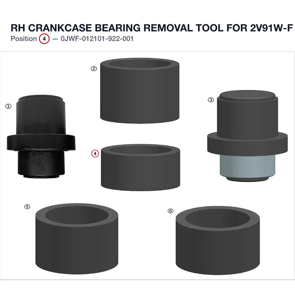 RH CRANKCASE BEARING REMOVAL TOOL product image