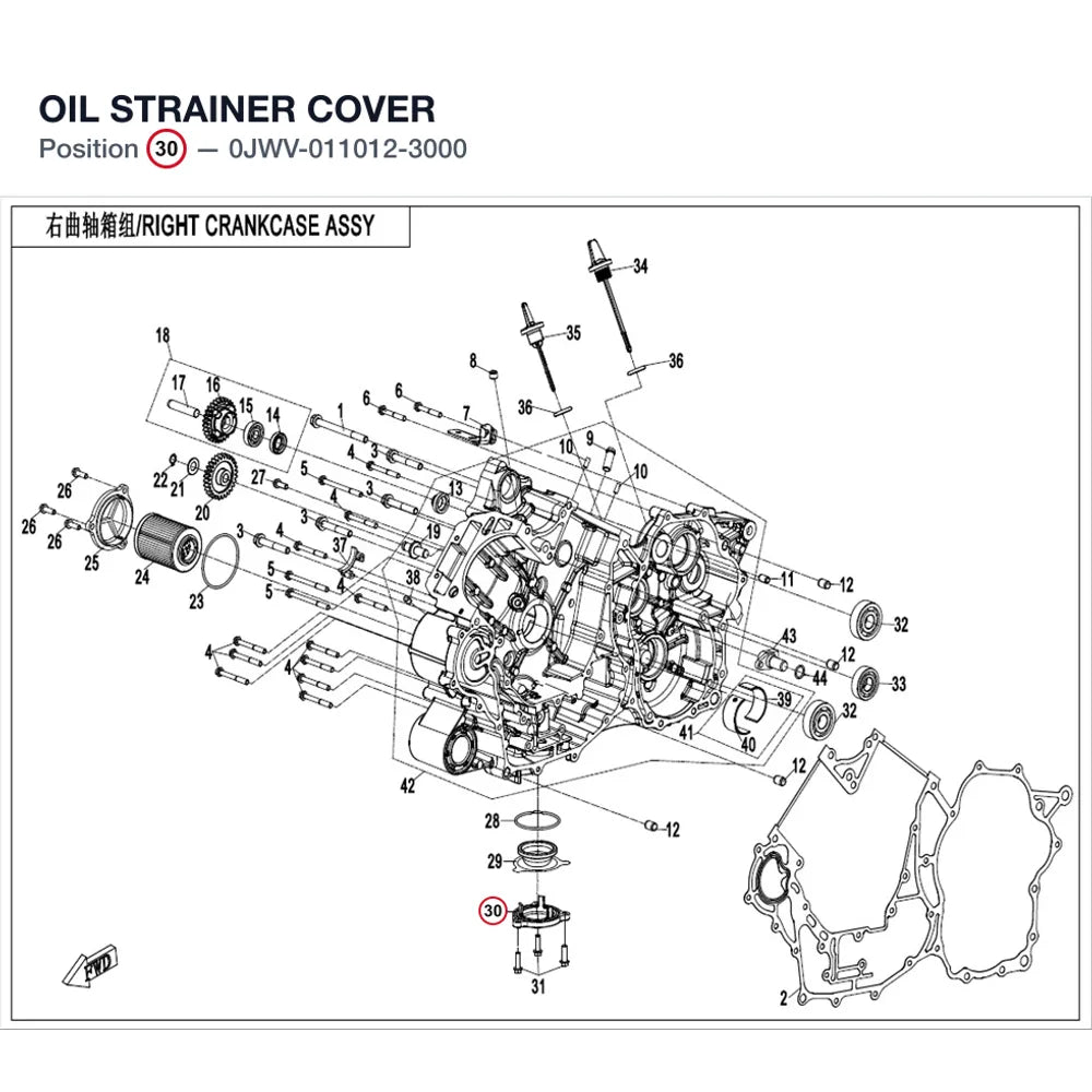OIL STRAINER COVER product image