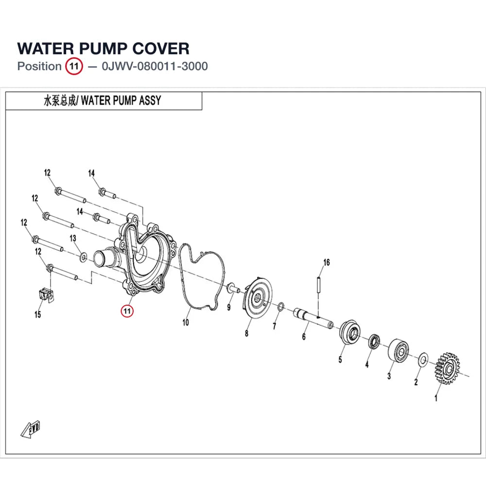 WATER PUMP COVER product image