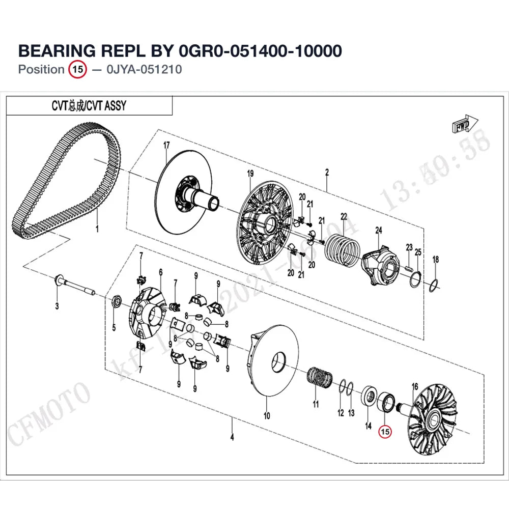 BEARING REPL BY 0GR0-051400-10000 product image