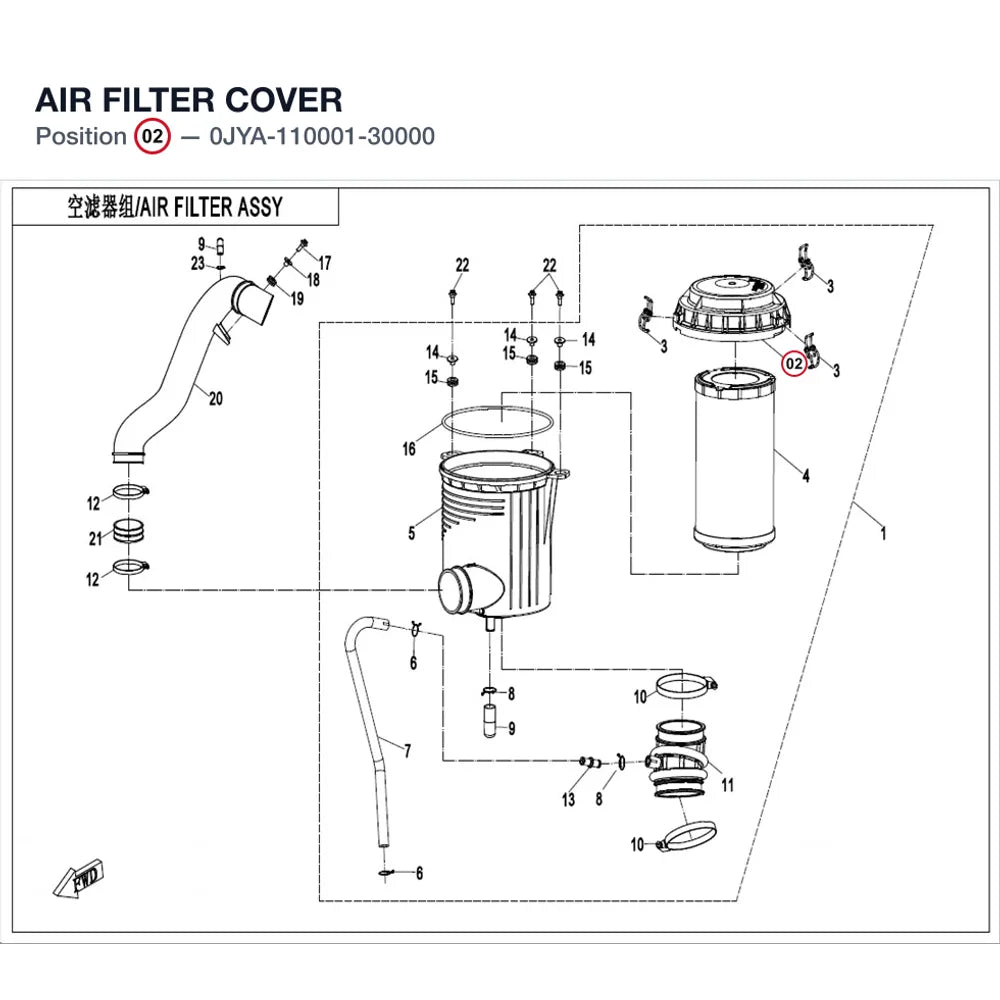 AIR FILTER COVER product image