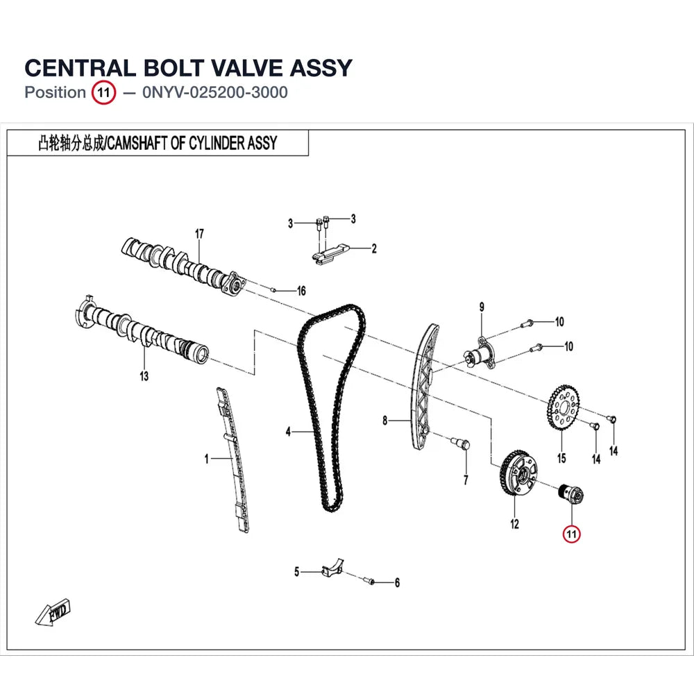 CENTRAL BOLT VALVE ASSY product image