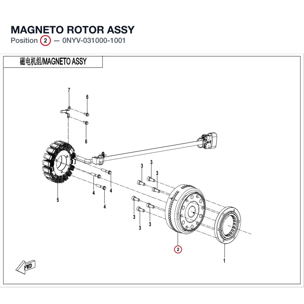 MAGNETO ROTOR ASSY product image