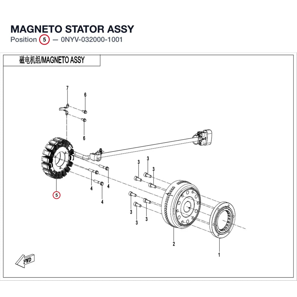 MAGNETO STATOR ASSY product image