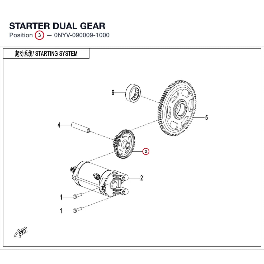 STARTER DUAL GEAR product image