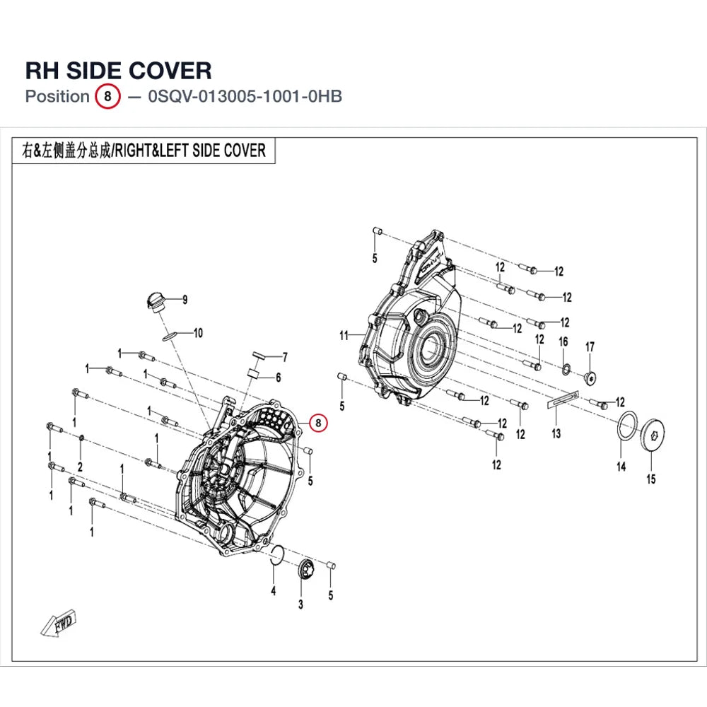 RH SIDE COVER product image