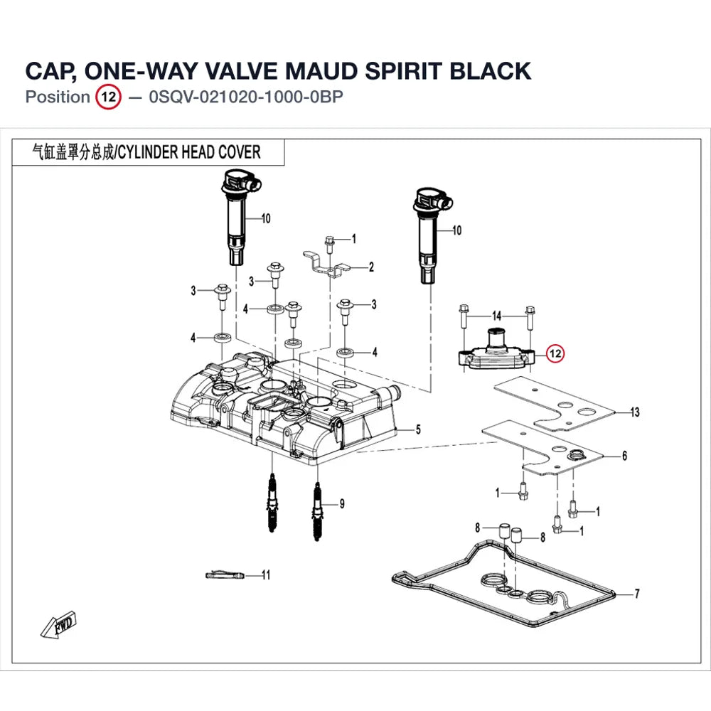 CAP, ONE-WAY VALVE product image