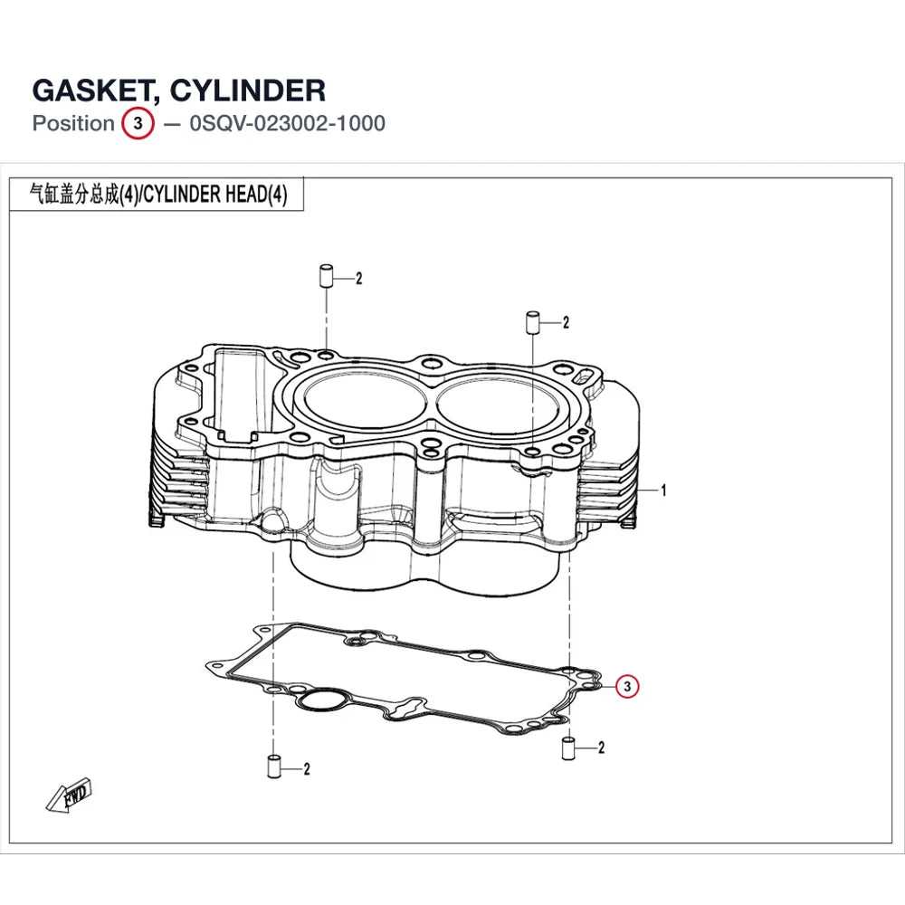 GASKET, CYLINDER product image
