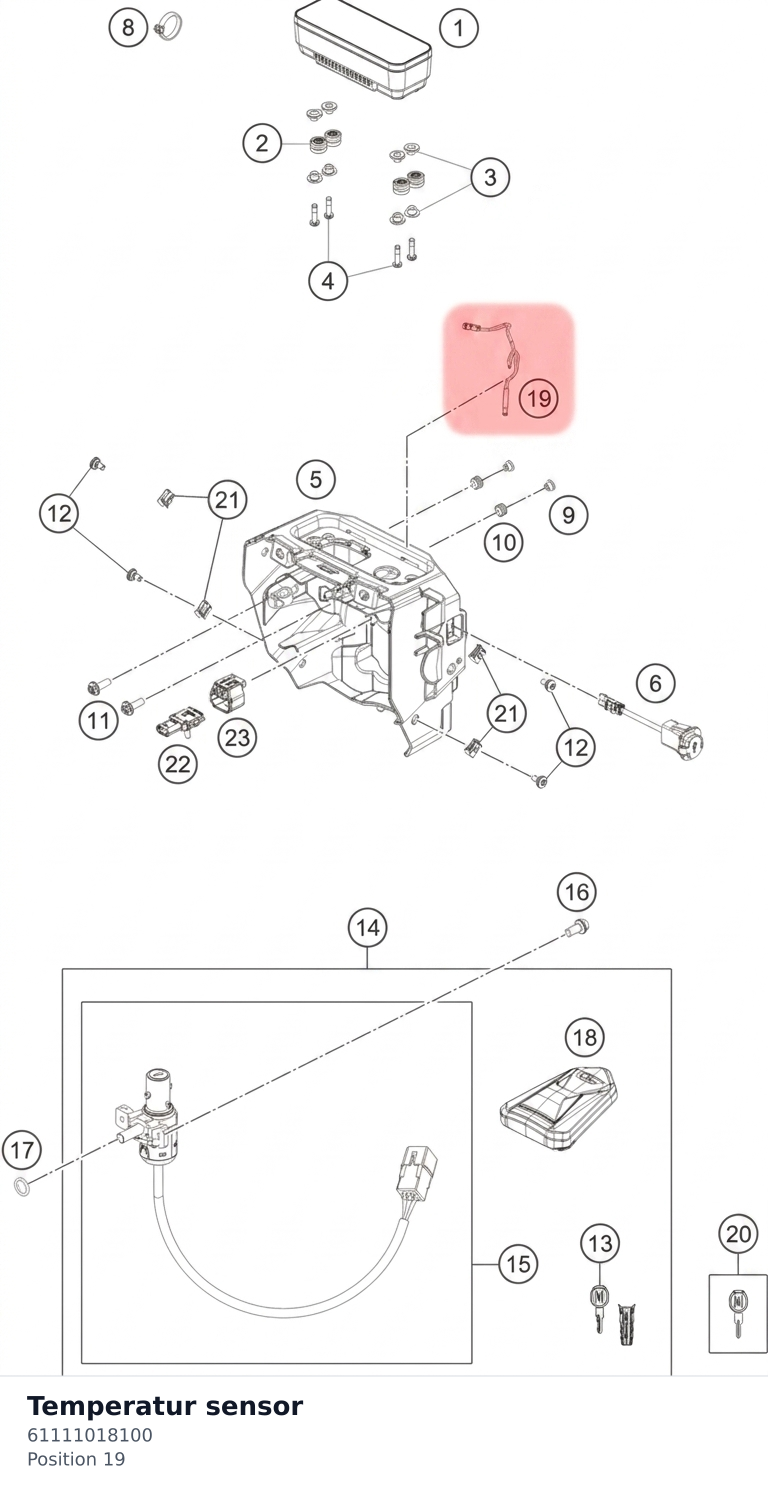 Diagram preview: Temperatur sensor (61111018100)