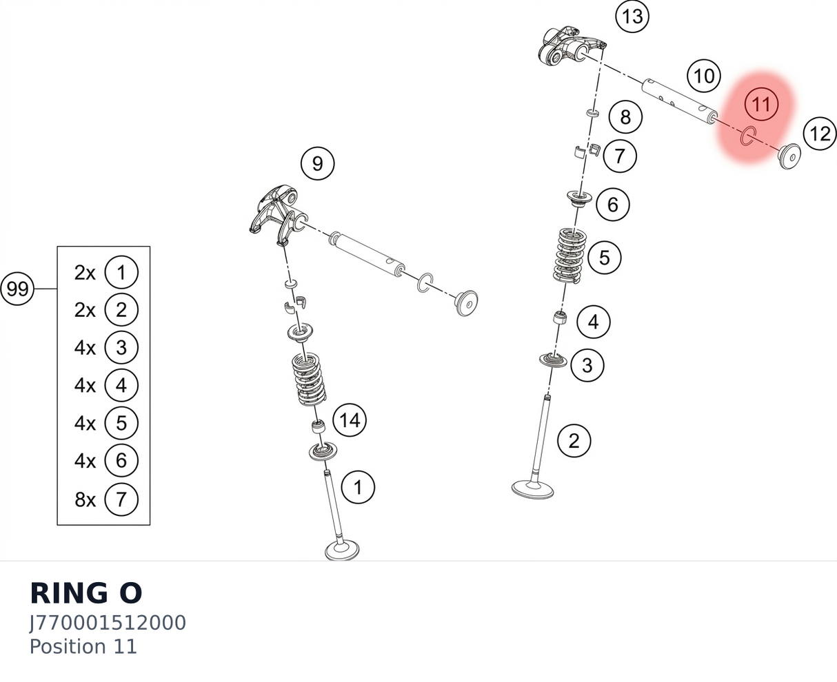 Diagram preview: RING O (J770001512000)