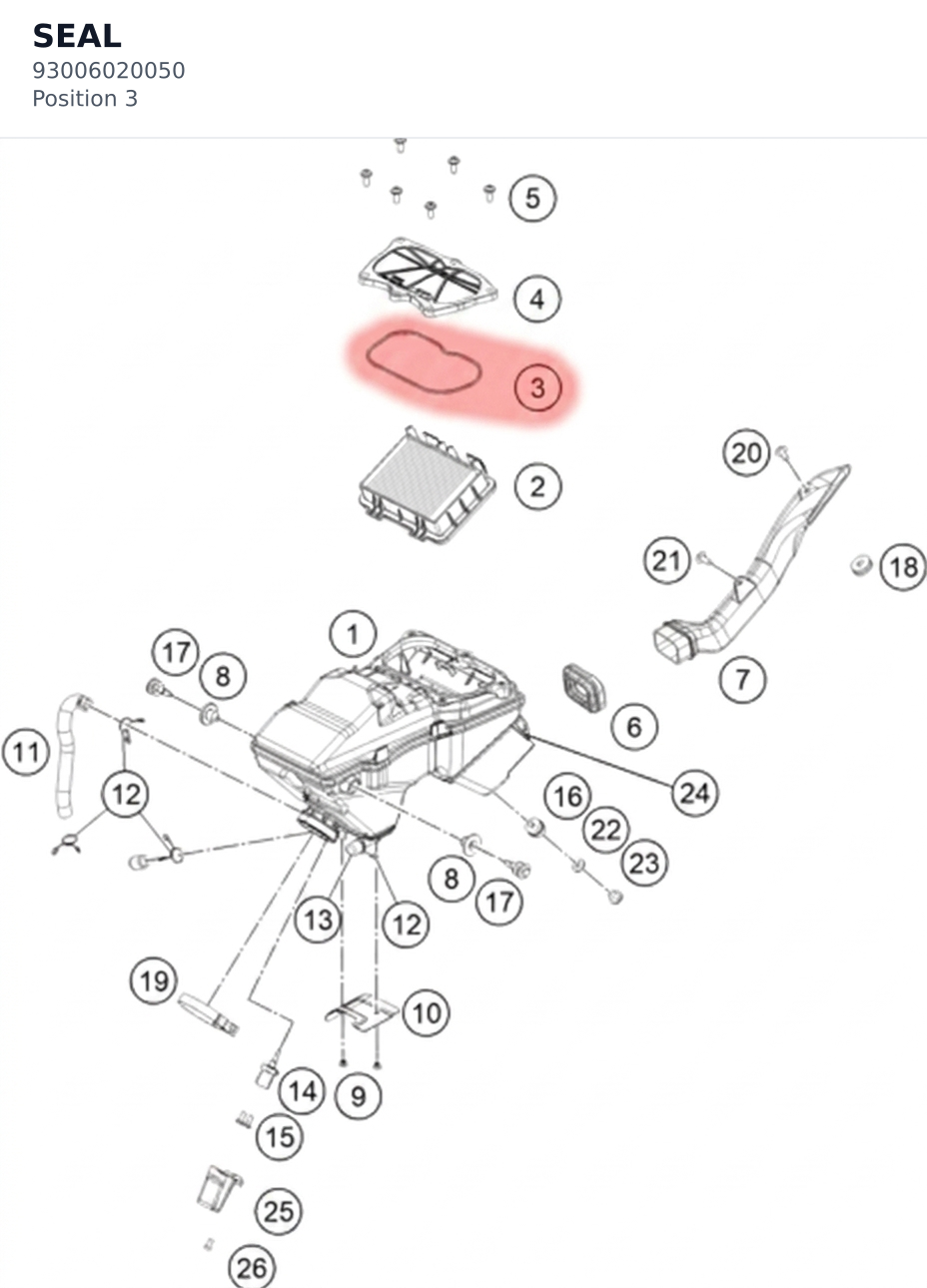 Diagram preview: SEAL (93006020050)