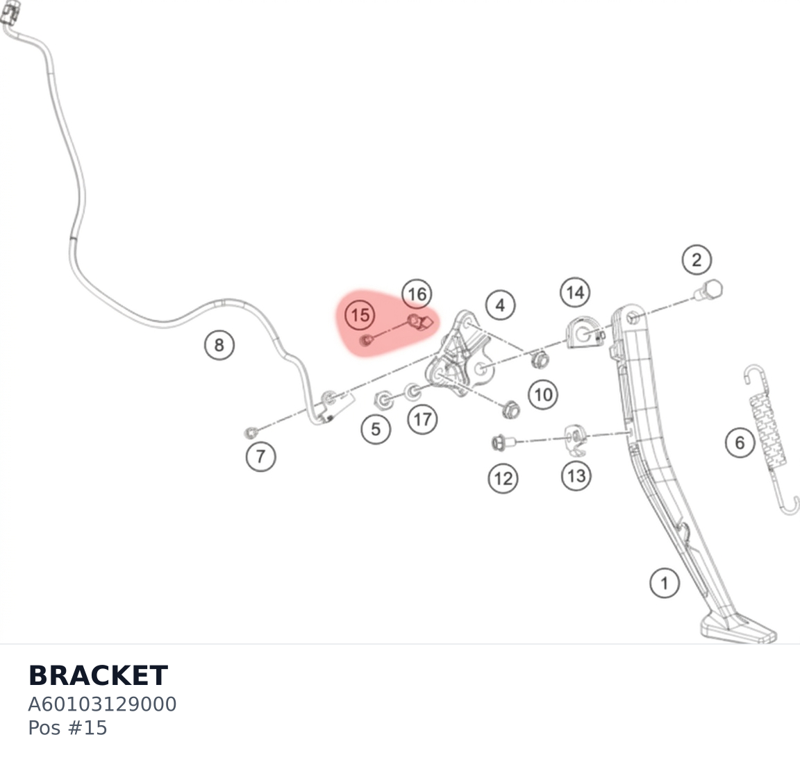 Diagram preview: BRACKET (A60103129000)