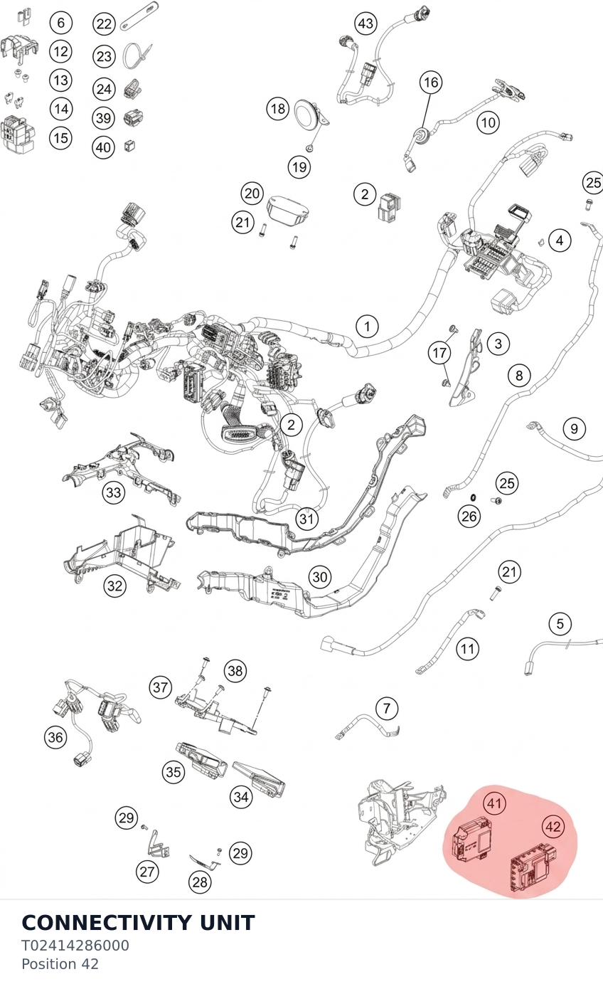 Diagram preview: CONNECTIVITY UNIT (T02414286000)