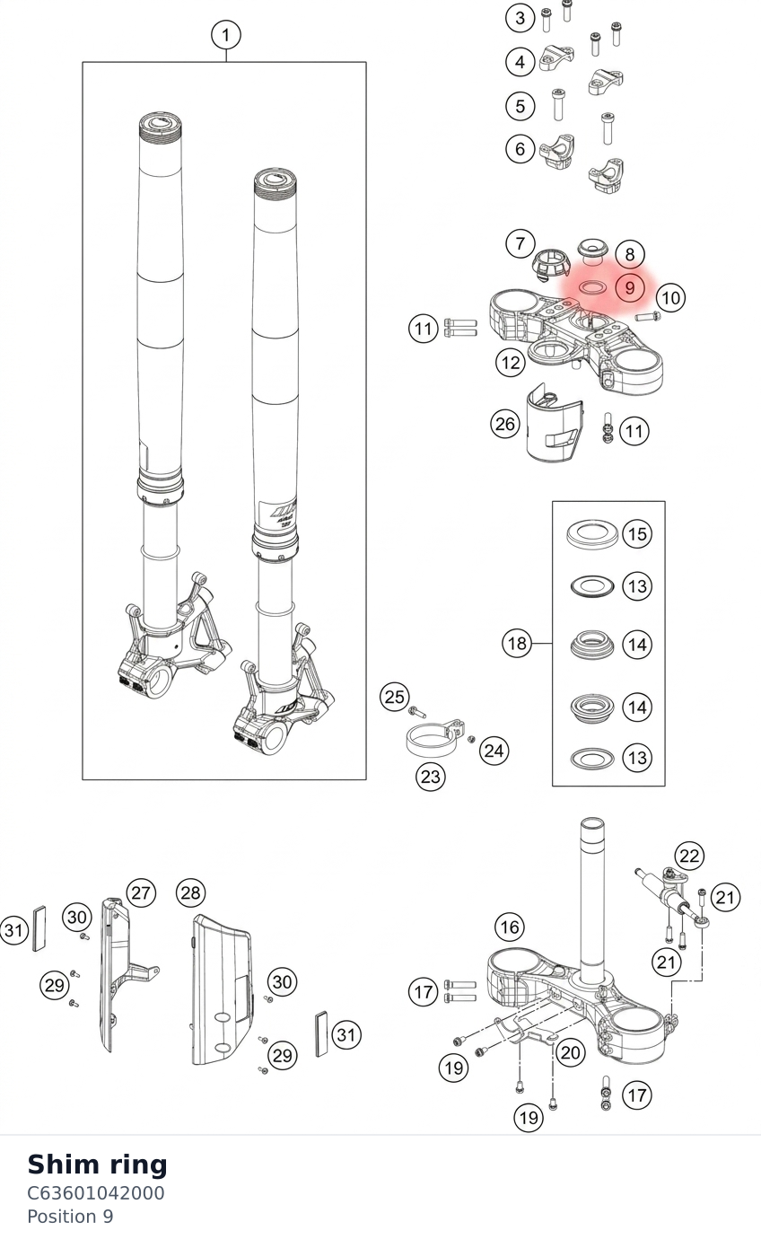 Diagram preview: Shim ring (C63601042000)