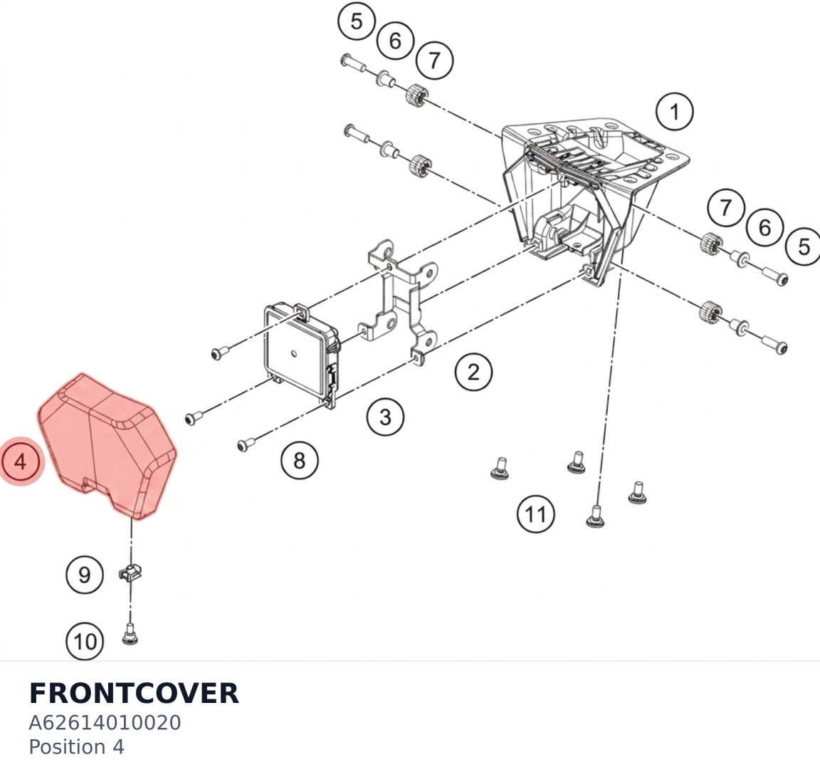 Diagram preview: FRONTCOVER (A62614010020)