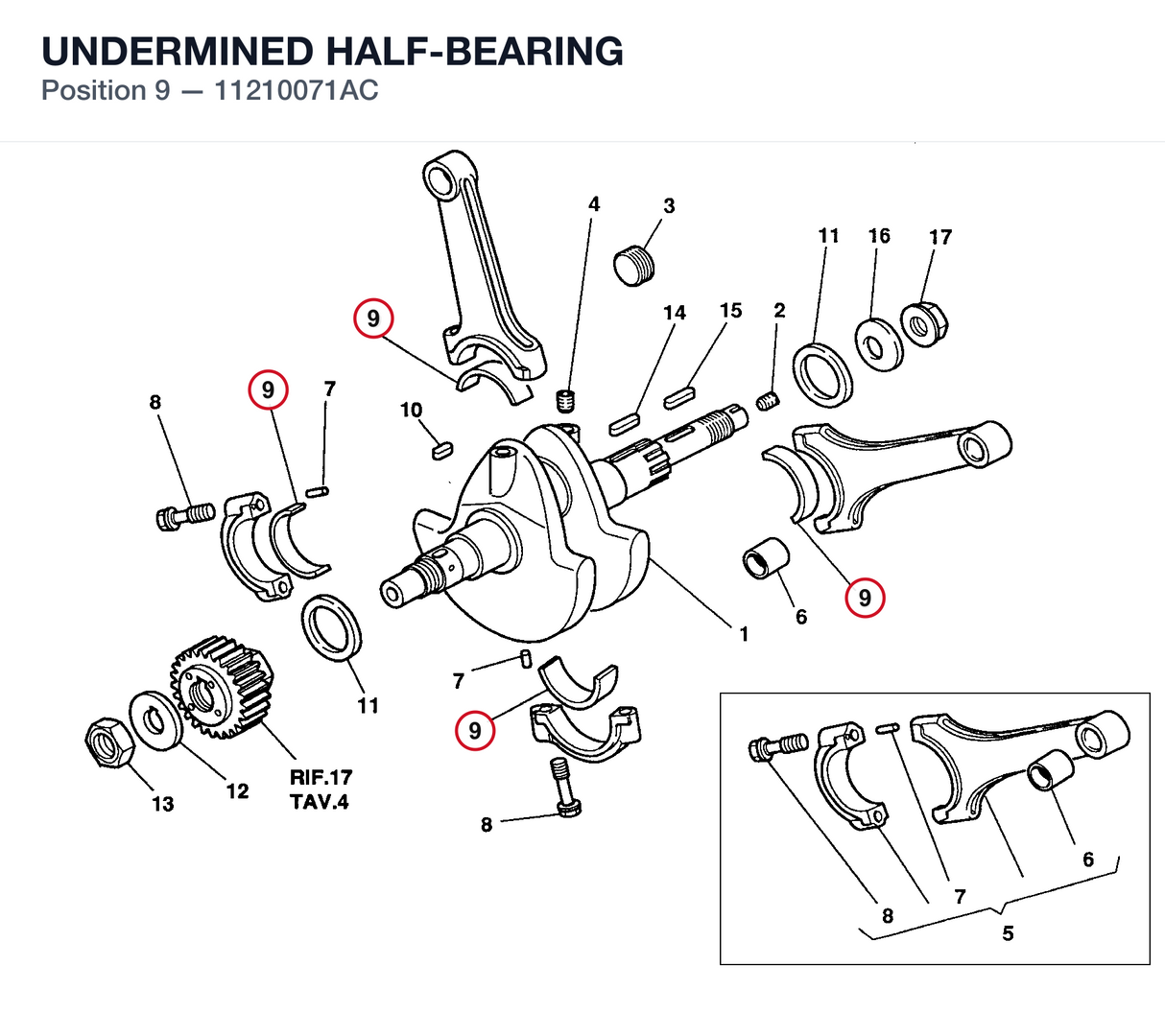UNDERMINED HALF-BEARING