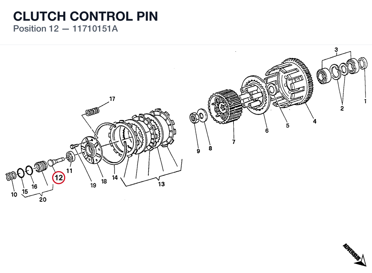CLUTCH CONTROL PIN