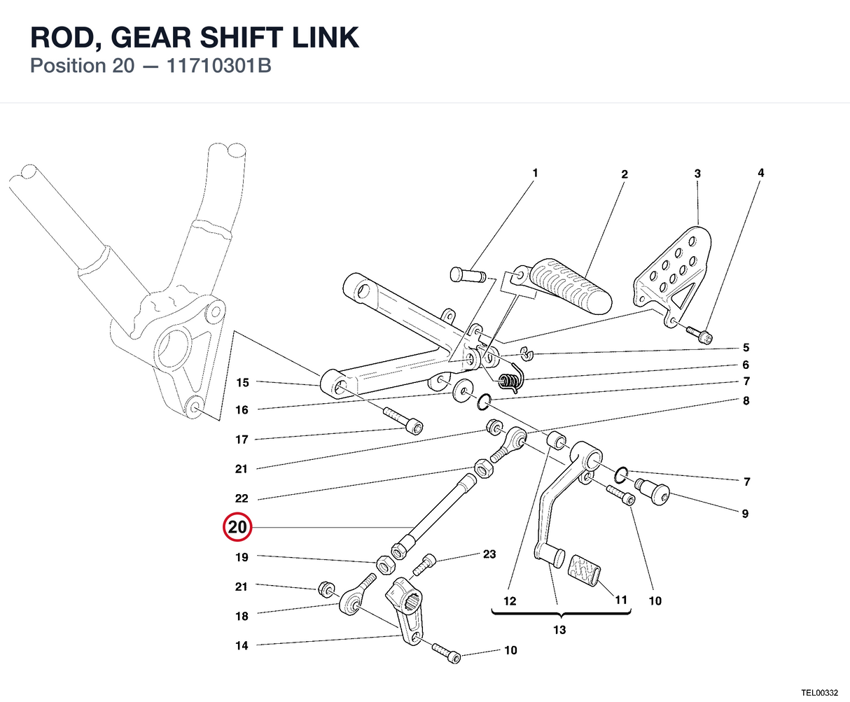 ROD, GEAR SHIFT LINK