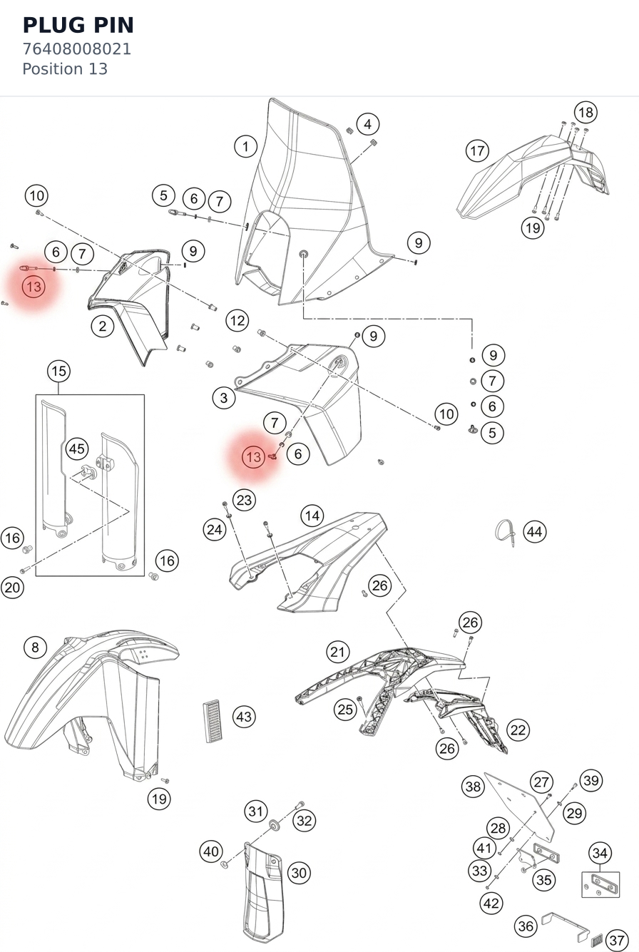 Diagram preview: PLUG PIN (76408008021)