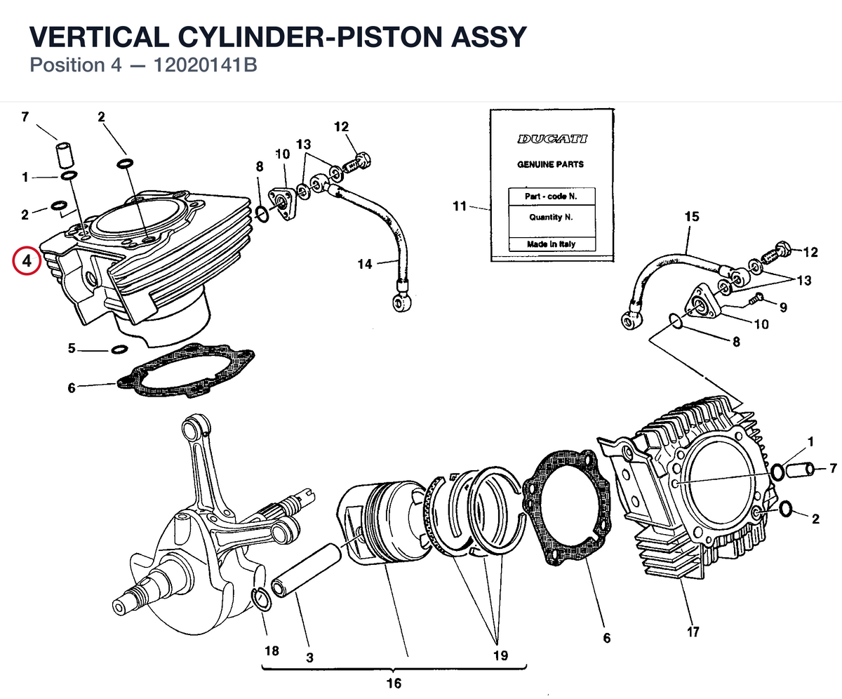 VERTICAL CYLINDER-PISTON ASSY