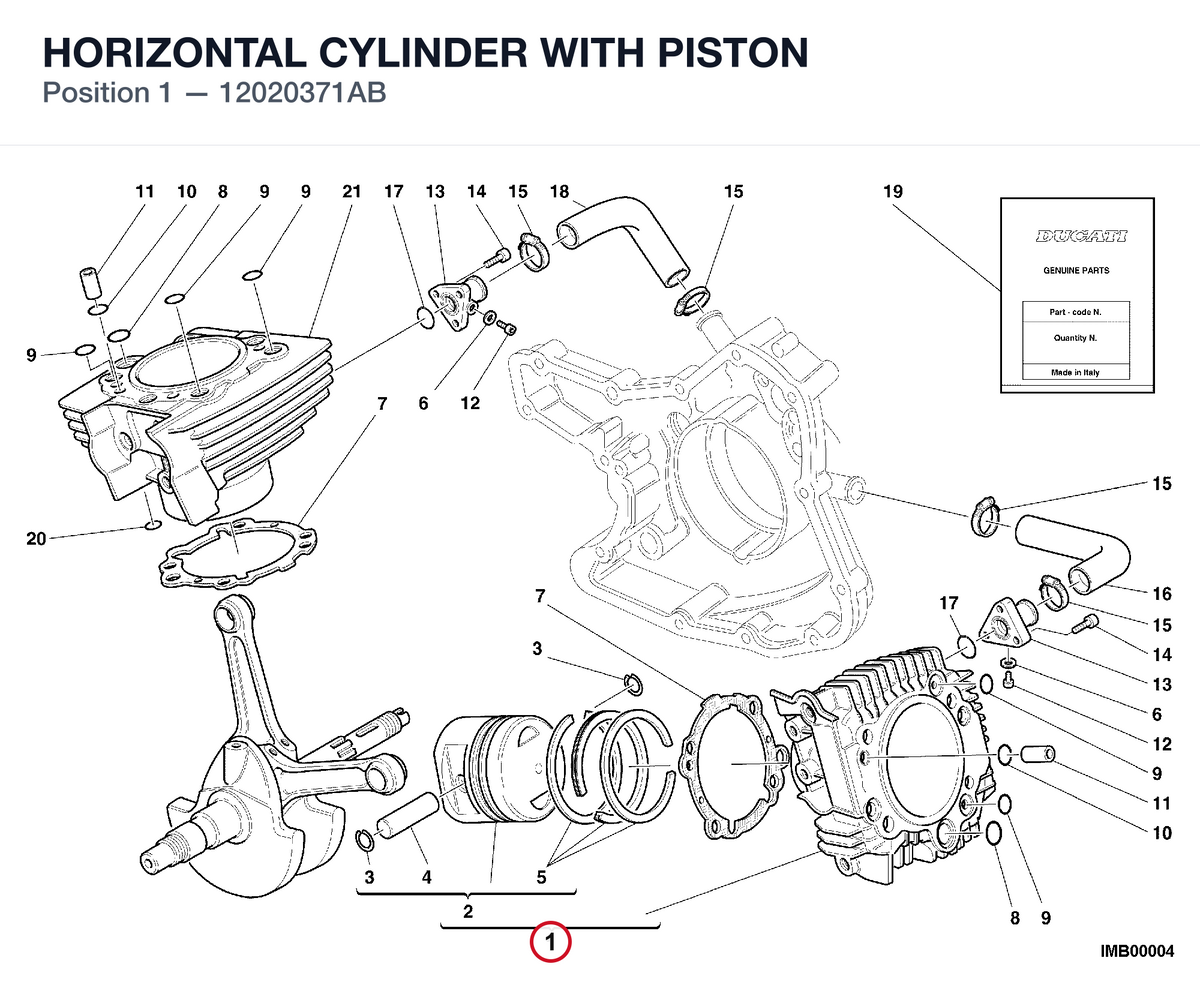 HORIZONTAL CYLINDER WITH PISTON