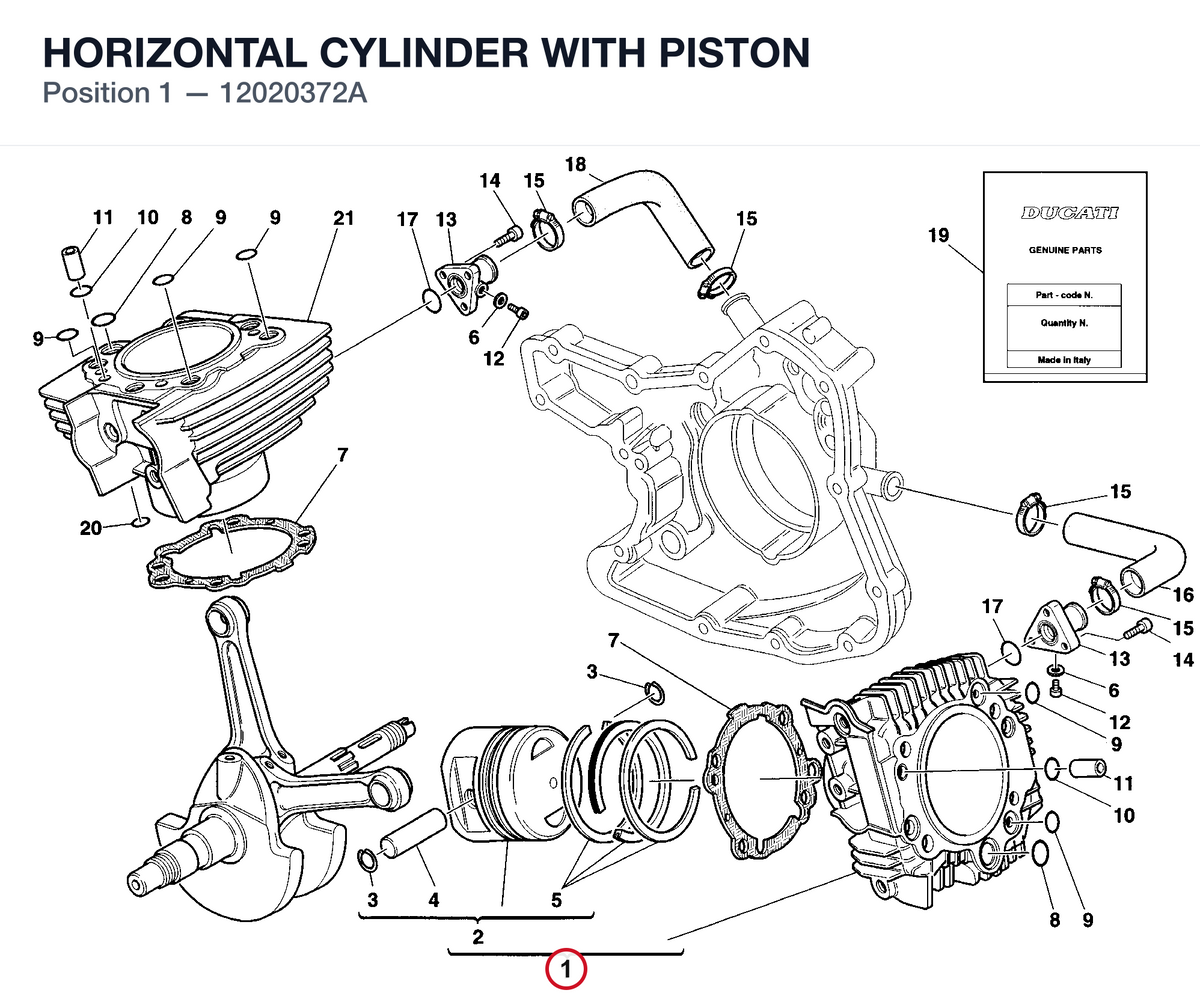 HORIZONTAL CYLINDER WITH PISTON