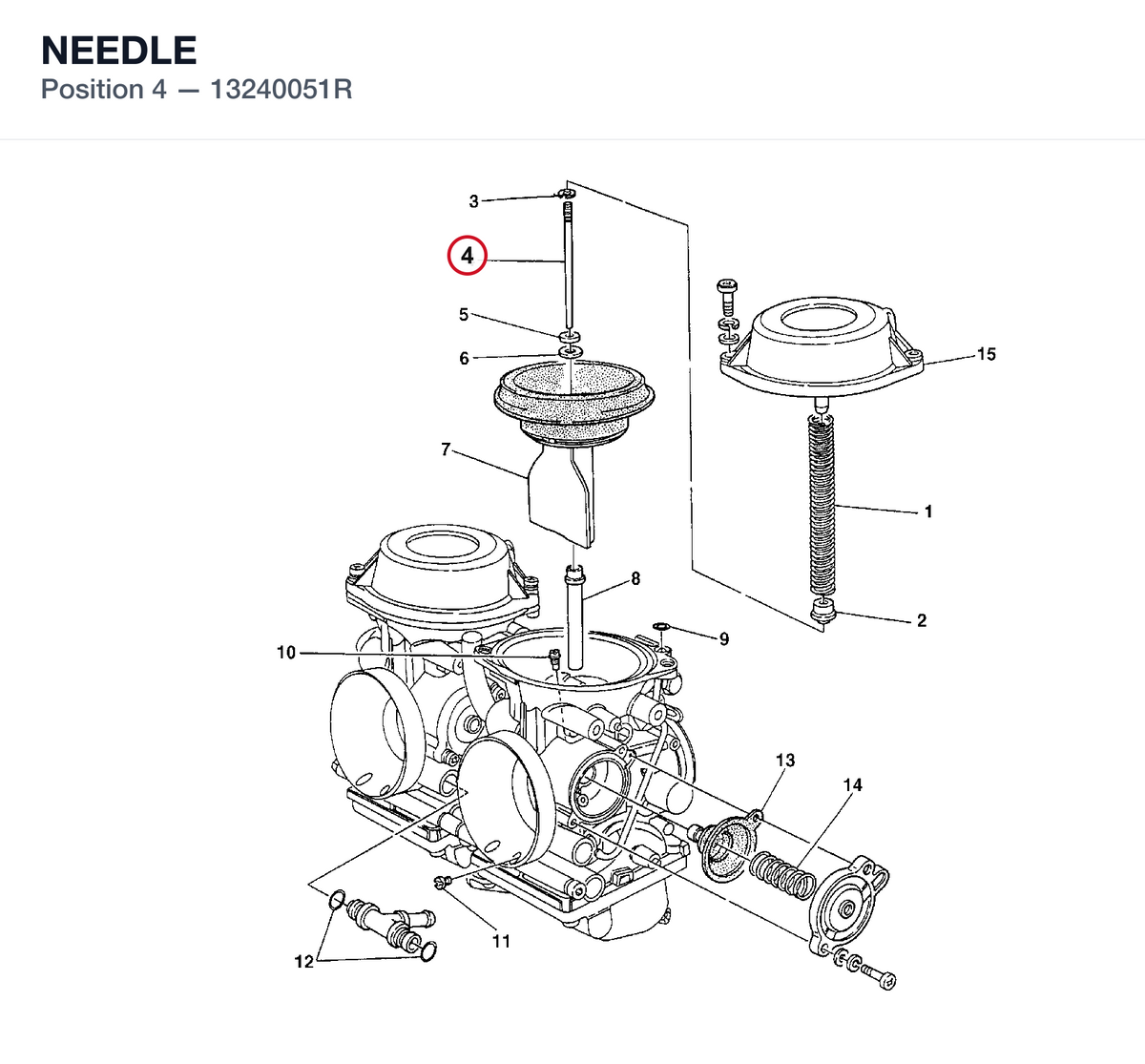 NEEDLE 13240051R diagram position