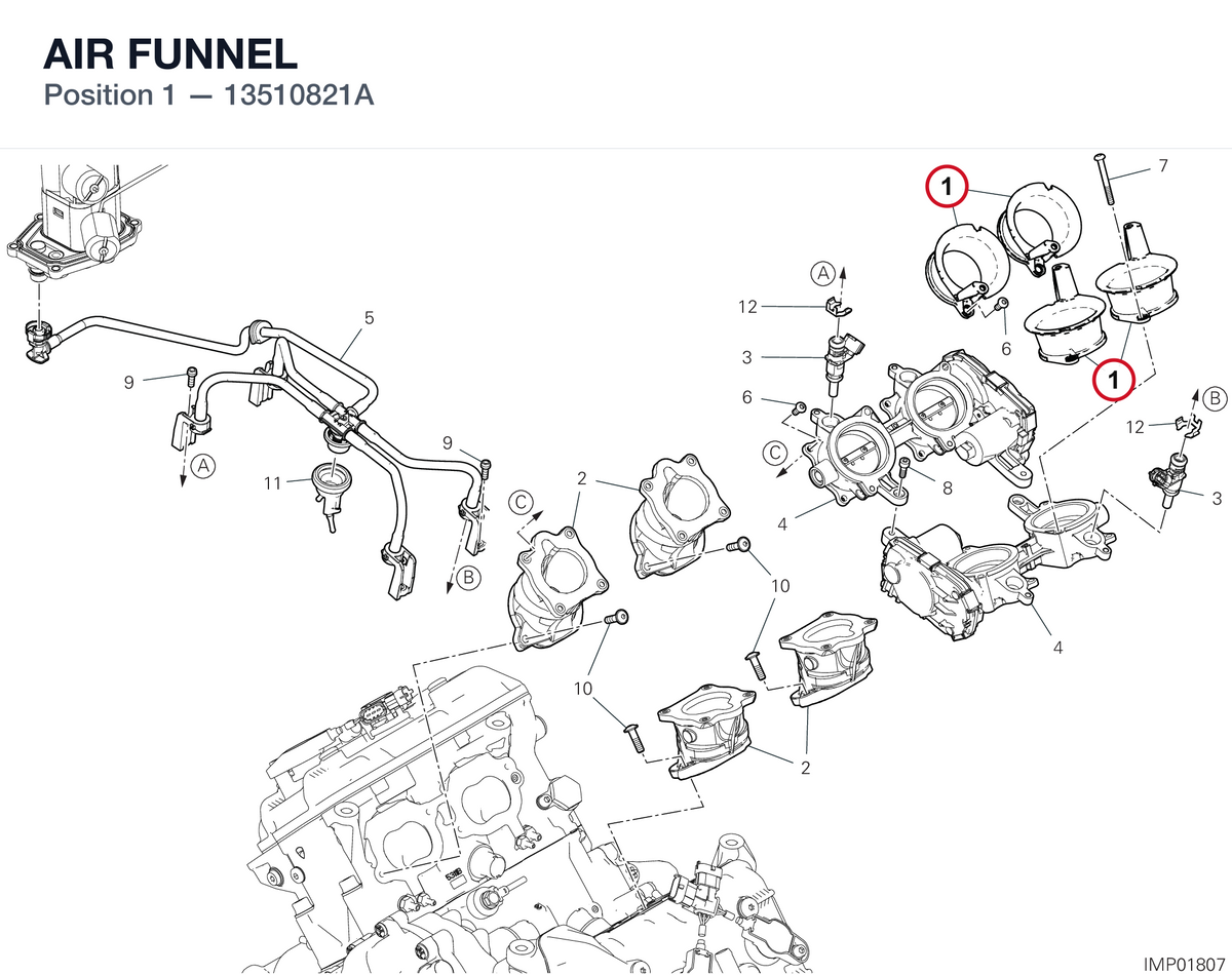 AIR FUNNEL 13510821A diagram position