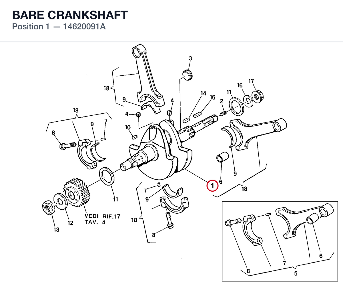 BARE CRANKSHAFT