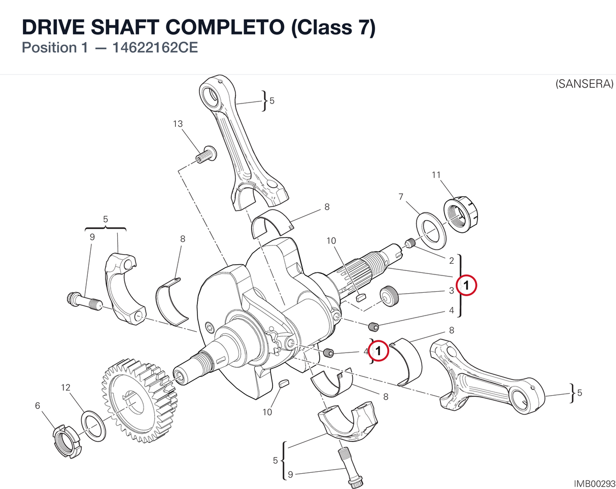 DRIVE SHAFT COMPLETO (Class 7)