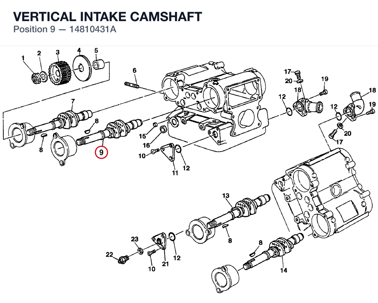 VERTICAL INTAKE CAMSHAFT