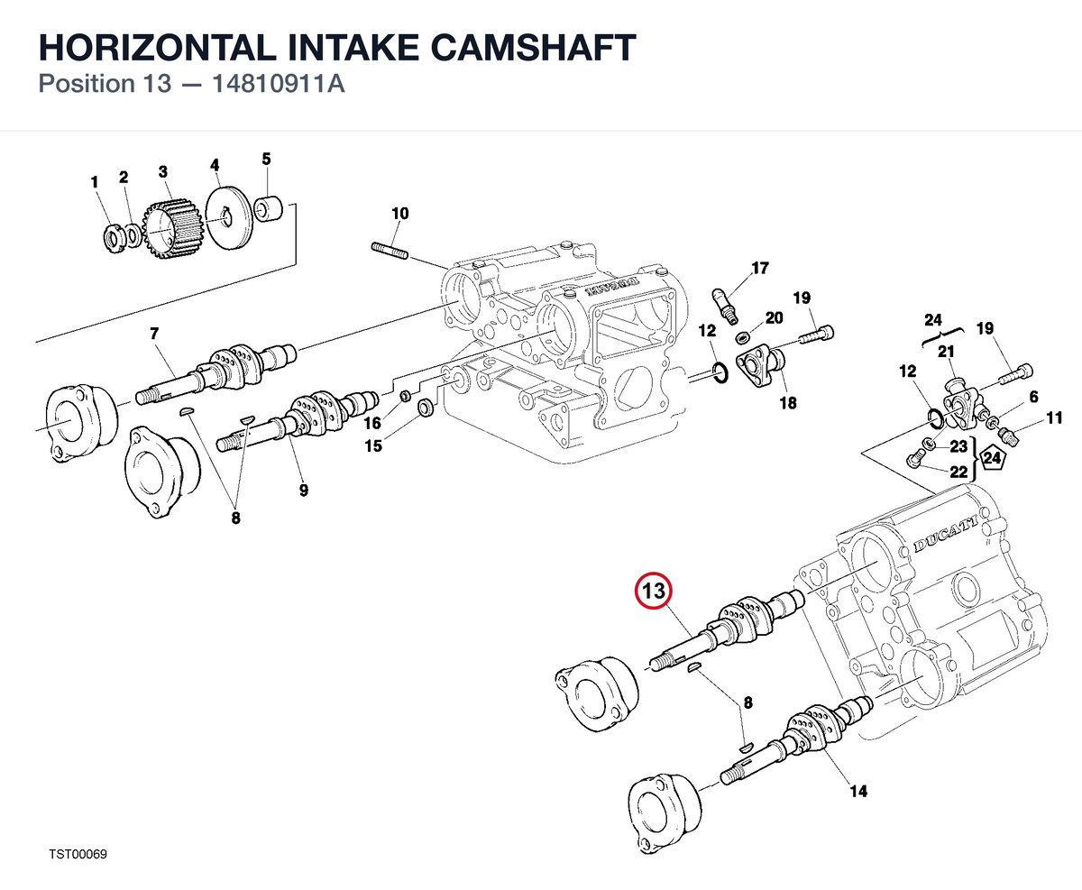HORIZONTAL INTAKE CAMSHAFT