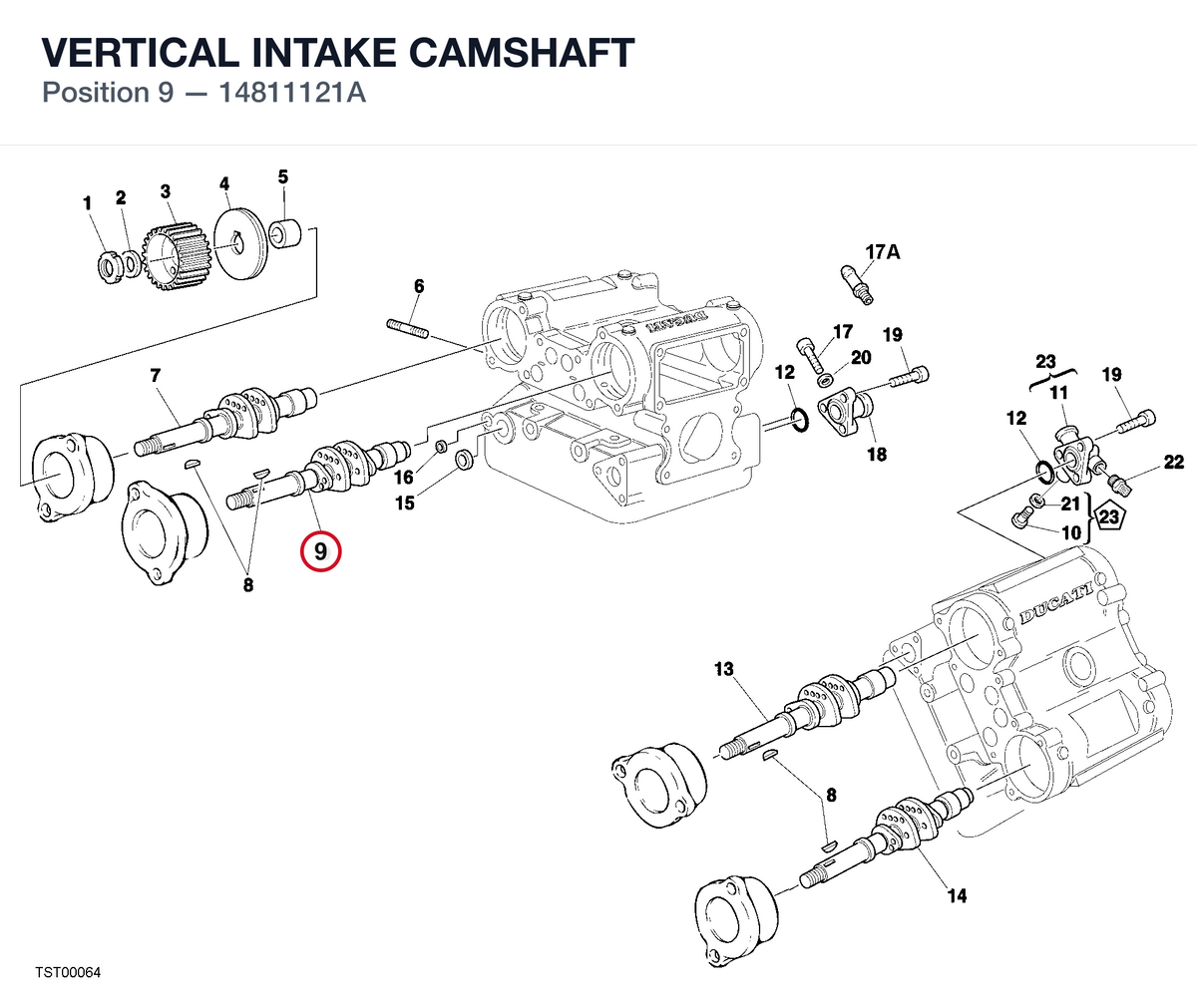 VERTICAL INTAKE CAMSHAFT