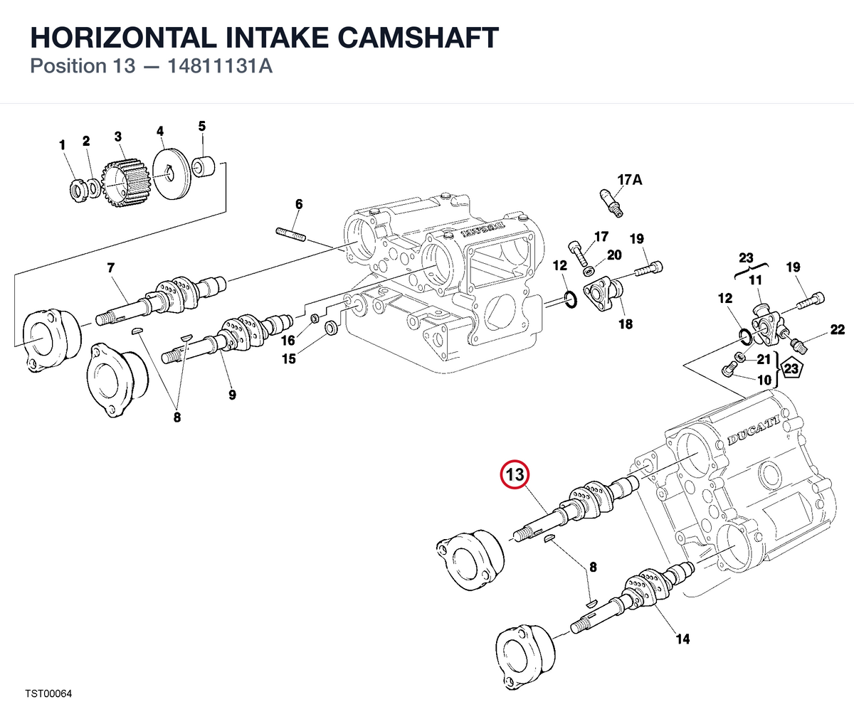 HORIZONTAL INTAKE CAMSHAFT